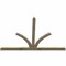 Ekena Millwork Richland Rough Sawn Timber Gable Bracket, Douglas Fir, 96"W x 64"H x 2"D x 4"F, 16/12 Pitch GBW096X64X0204RIC00RDF - alternate 3